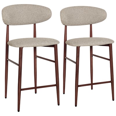 Tabourets de bar en tissu, lot de 2, Simon, SIMON HAPPY GARDEN