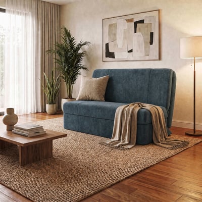 Rockford Chenille Double Sofabed with Pocket Foam Mattress ÉDITÉ