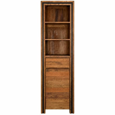 Colonne rangement en bois recyclé de teck 1 porte VADOD PIER IMPORT