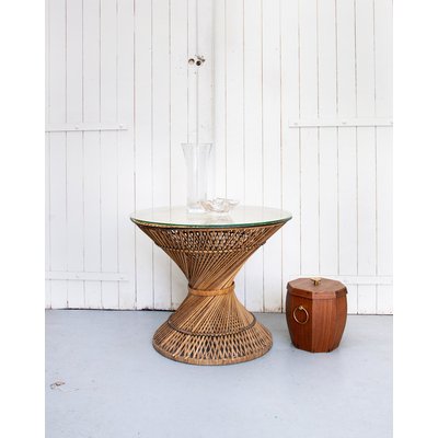 Table basse en osier Léonie N°158 - Bon état DEBONGOUT