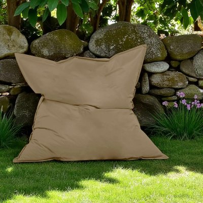 Pouf XXL extérieur taupe 180 cm ARTA PIER IMPORT