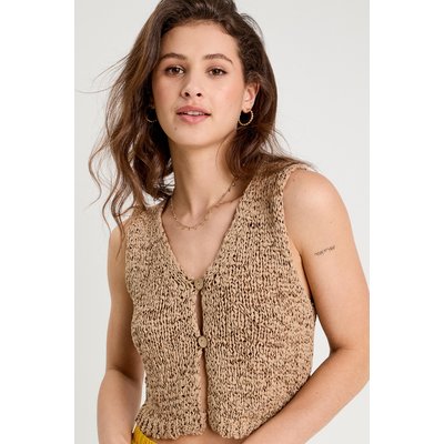 Gilet cropped sans manches CACHE CACHE