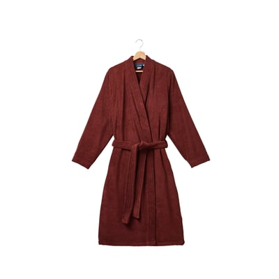 Peignoir col kimono coton OPALYS CARRE BLANC
