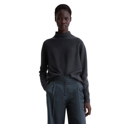 Pull-over seamless loose en coton bio doux MARC O'POLO
