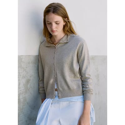 Cardigan col montant boutons MANGO TEEN