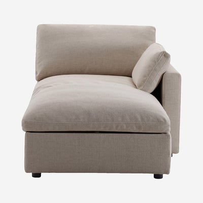 Méridienne coffre réversible en tissu LAVINIO HABITAT