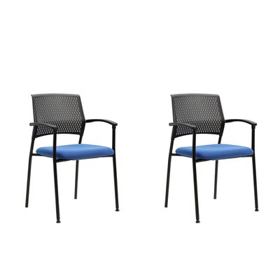 Fauteuil de bureau en tissu, Smith (lot de 2) HISPANOHOGAR