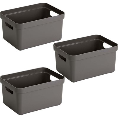 Boite de rangement Sigma Home Box 13 L  (Lot de 3) JARDINDECO