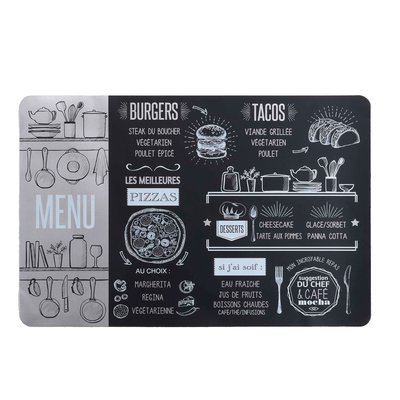 Set de table Menu de brasserie DOUCEUR D'INTÉRIEUR