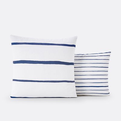 Glenans Striped 100% Cotton Pillowcase LA REDOUTE INTERIEURS