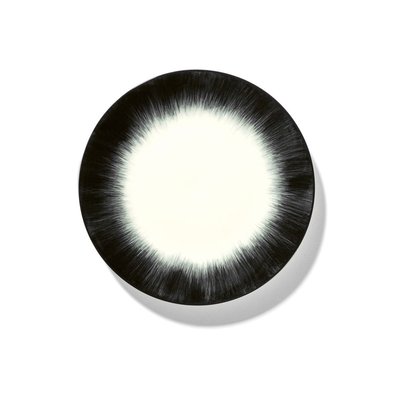 Assiette Plate Dé Porcelaine Noir & Blanc Ø17,5 Cm SERAX