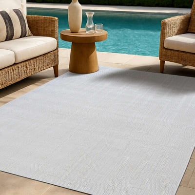 Tapis aspect jute  ivoire JUTA ASPECT BORDER LINE THE DECO FACTORY