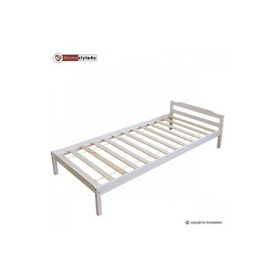 Lit Simple Blanc 90x200 HOMESTYLE4U