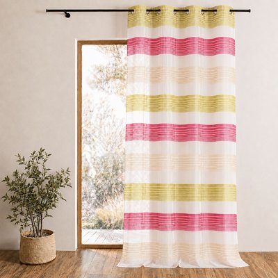 Voilage en organza à fines rayures horizontales HOME MAISON