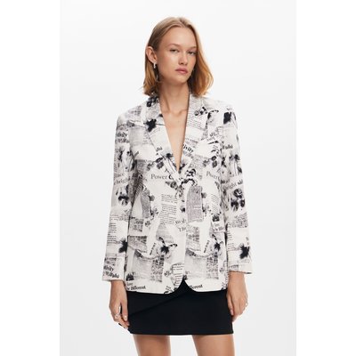 Veste courte fleurie La Redoute