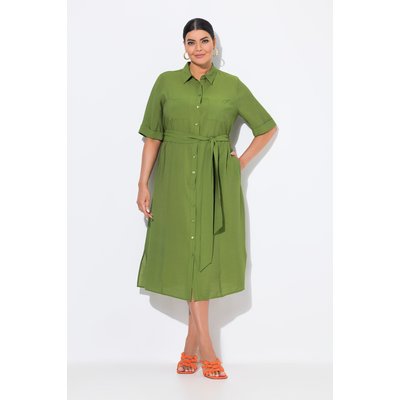 Robe midi à manches courtes et col chemise ULLA POPKEN