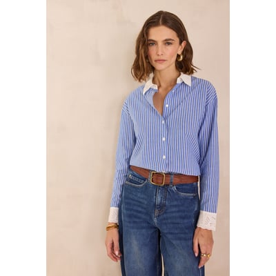 Chemise à rayures en 100% coton DIVINE Maison 123