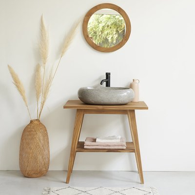 Meuble de salle de bain en teck massif 80 cm  SARA BERAH GETAH