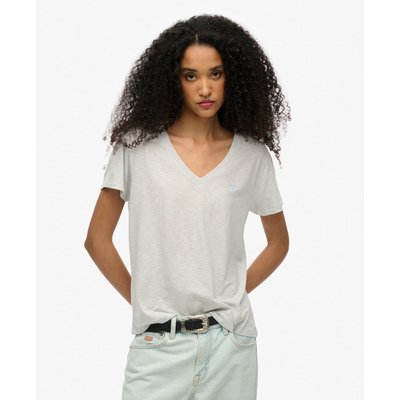T-shirt uni col V SUPERDRY