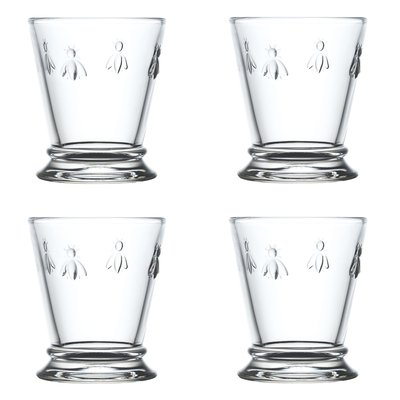 Coffret de 4 verres à eau ABEILLE - Made in France LA ROCHERE