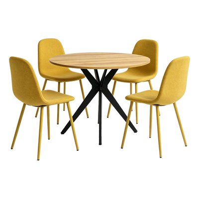 Ensemble de table à manger ronde avec 4 chaises, CLIFTXCHARLTON MEUBLES COSY