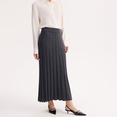 Jupe plissée en tricot, longue ANNE WEYBURN