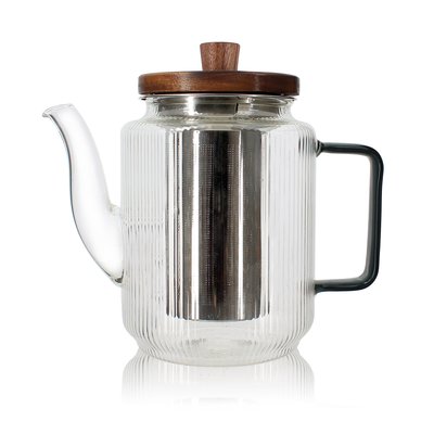 Théière en verre et anse fumé 550ml, KARL OGO LIVING