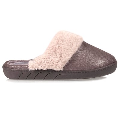 Chaussons Mules Irisé et imitation fourrure ISOTONER