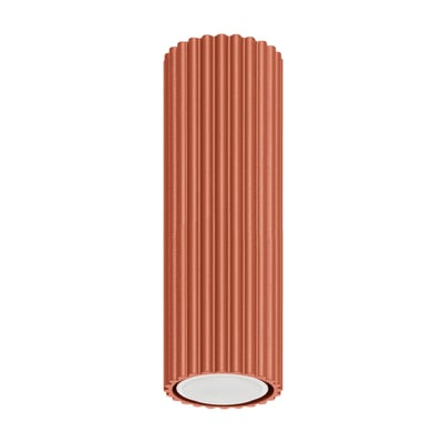 Plafonnier Aluminium Ocre Rouge GU10 1 Karbon 20 EDEN