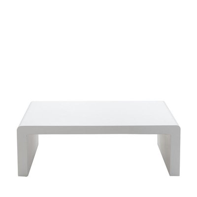 Table basse en fibre de ciment 120x55cm blanc - TOCOA DRAWER