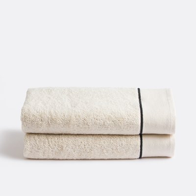 Lot de 2 serviettes de toilette Victor 675 g/m2 LA REDOUTE INTERIEURS