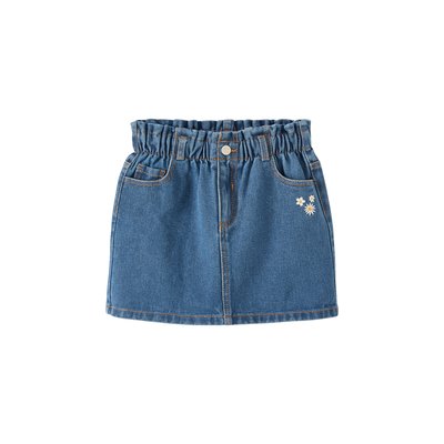 Jupe en jean style paperbag VERTBAUDET