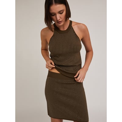 Top tricoté avec strass MOTIVI