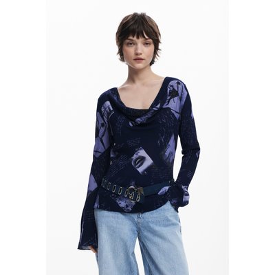 Blouse asymétrique collage DESIGUAL