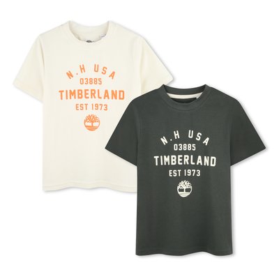 Lot de 2 T-shirts avec imprimé TIMBERLAND