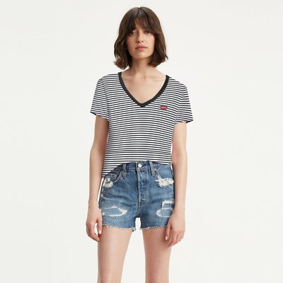 Tshirt à rayures, logo devant, col V LEVI'S