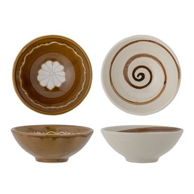 Bols grès peint main  HEIKKI set de 2 BLOOMINGVILLE