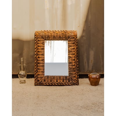 Miroir en bois Georges N°1394 - Bon état DEBONGOUT