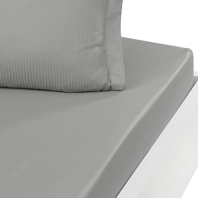 Drap housse uni satin de coton bonnet 30 cm VERSALUXE SENSEI MAISON