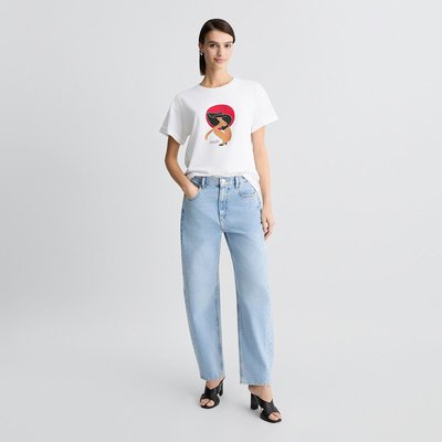 T-shirt avec imprimé et strass LIU JO
