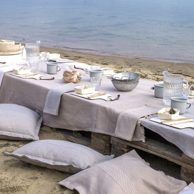 Set de table en Coton/Lin, SLOW LIFE LE JACQUARD FRANCAIS