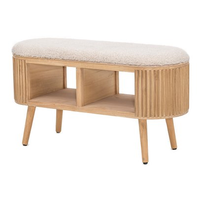 Banc avec rangement, pin et bouclette, ISUMI NORDLYS