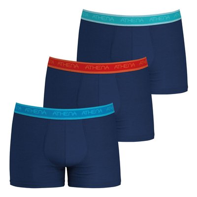 Lot de 3 boxers unis Easy bio ATHENA