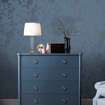 Papier peint fleuri ton sur ton Westbourne LAURA ASHLEY
