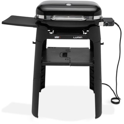 Barbecue électrique lumin black stand sur pieds, 49x33 cm WEBER