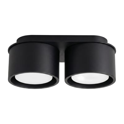 Plafonnier Aluminium Noir Gx53 2 MODO EDEN