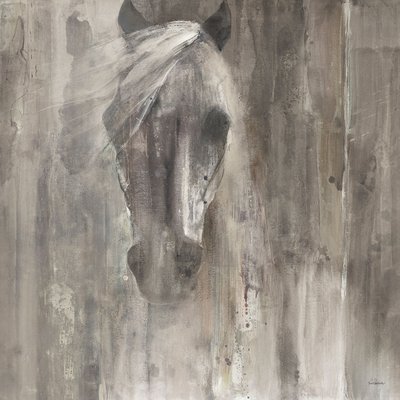 Tableau Cheval blanc aquarelle HEXOA
