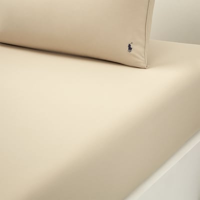 Drap housse en percale de coton, POLO PLAYER RALPH LAUREN HOME