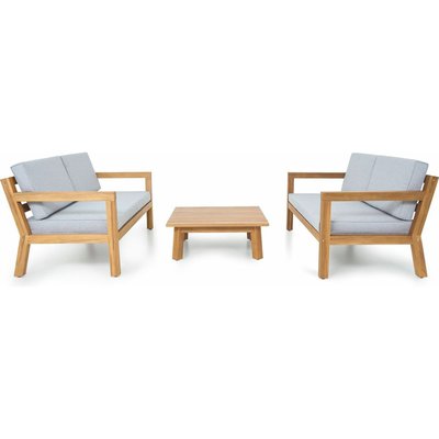 Salon de jardin 4 places en bois FSC - PALAU HOMIFAB