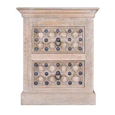 Table de chevet 2 tiroirs - YZALINE DECORATION D’AUTREFOIS